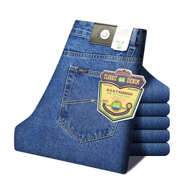 Classic Straight Stretch Slim Fit Jeans - Stylesma