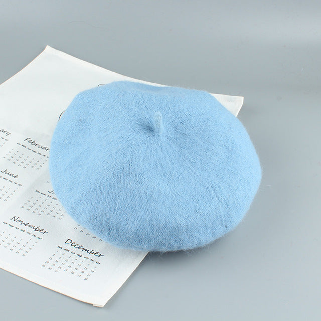 Wool Solid Color Bonnet Cap - Stylesma