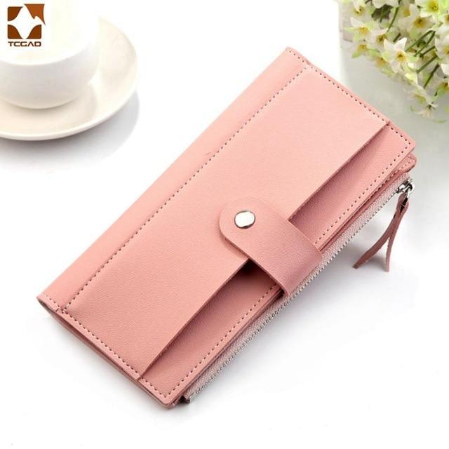 women's wallet Long PU Red Female Purse Clutch Money woman Wallet