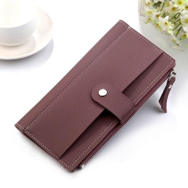 women's wallet Long PU Red Female Purse Clutch Money woman Wallet