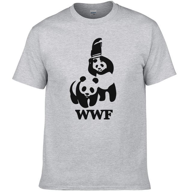 Wrestling Panda Short Sleeve Cool Camiseta T Shirt
