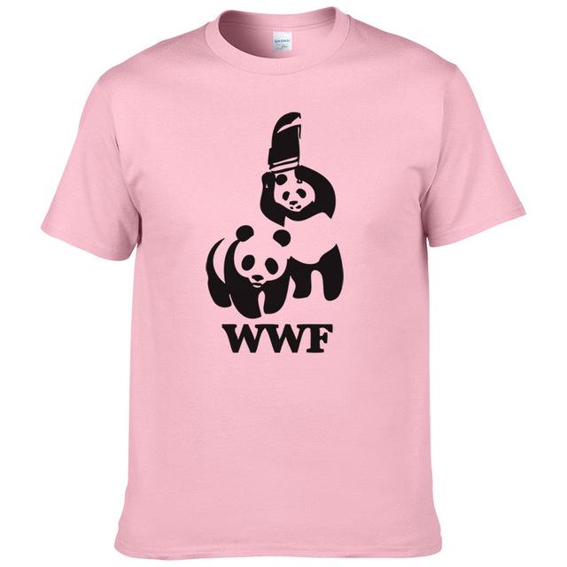 Wrestling Panda Short Sleeve Cool Camiseta T Shirt