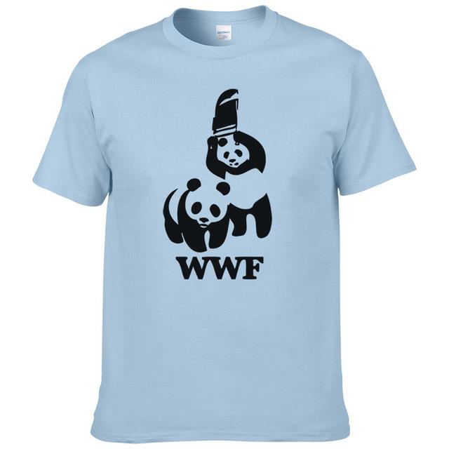 Wrestling Panda Short Sleeve Cool Camiseta T Shirt