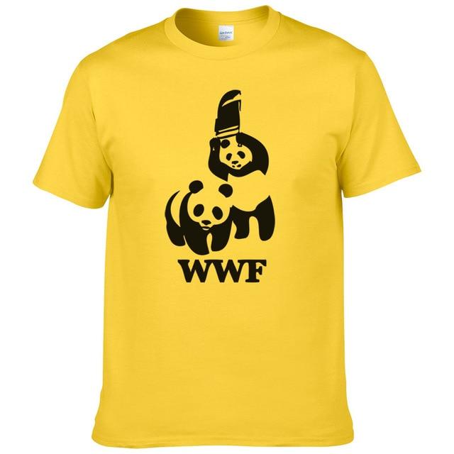 Wrestling Panda Short Sleeve Cool Camiseta T Shirt