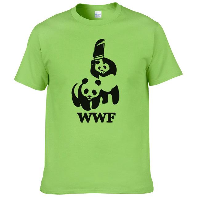Wrestling Panda Short Sleeve Cool Camiseta T Shirt