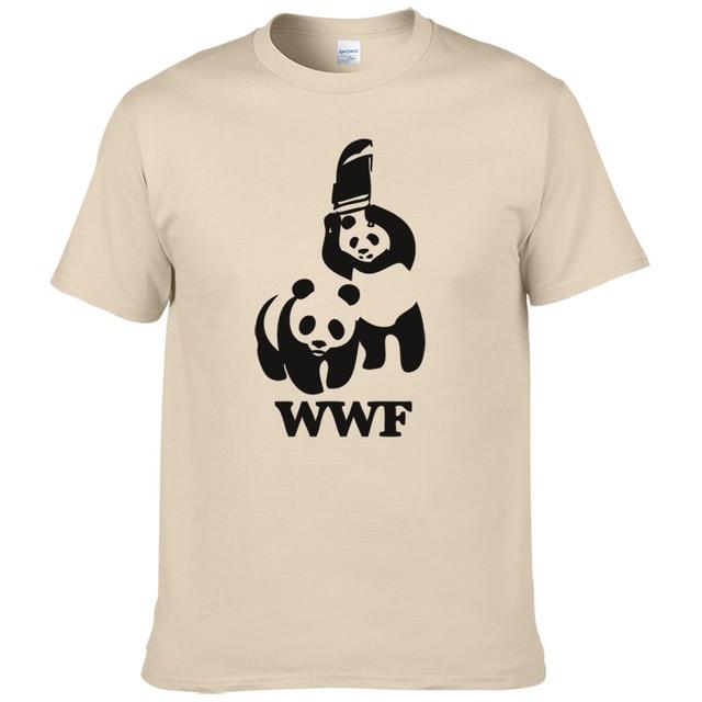 Wrestling Panda Short Sleeve Cool Camiseta T Shirt