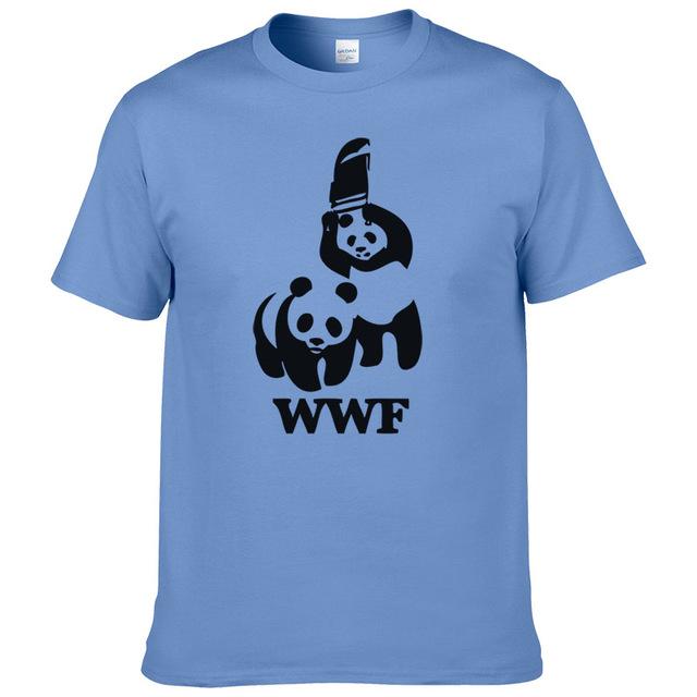Wrestling Panda Short Sleeve Cool Camiseta T Shirt