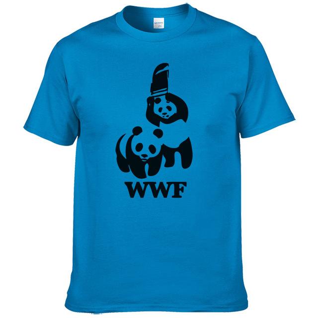 Wrestling Panda Short Sleeve Cool Camiseta T Shirt