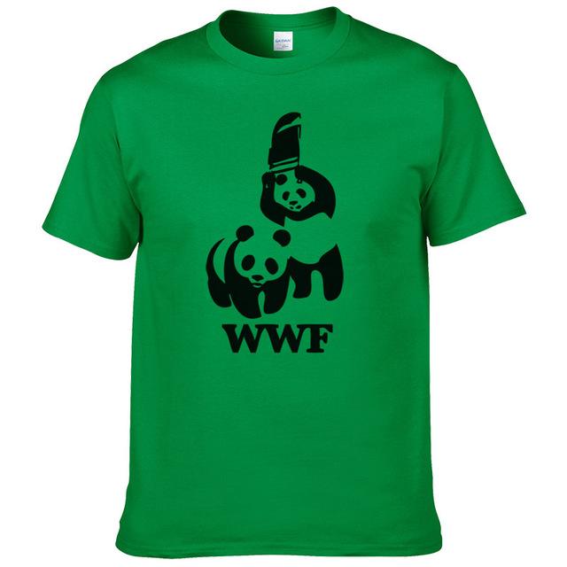 Wrestling Panda Short Sleeve Cool Camiseta T Shirt