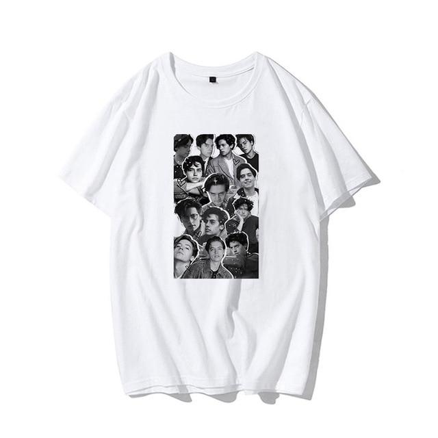 Short-sleeved Loose  Printed T-shirt