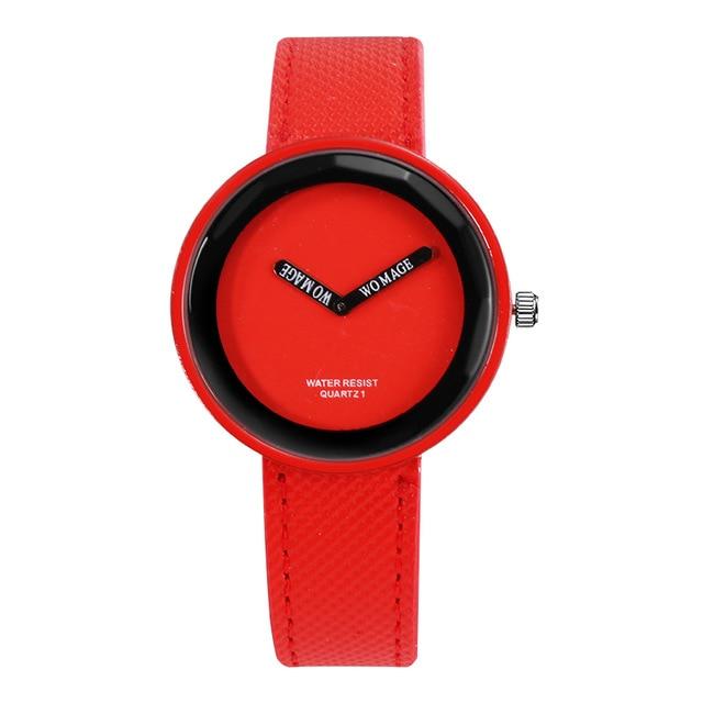 Casual Simple Design Leather Wrist Watch