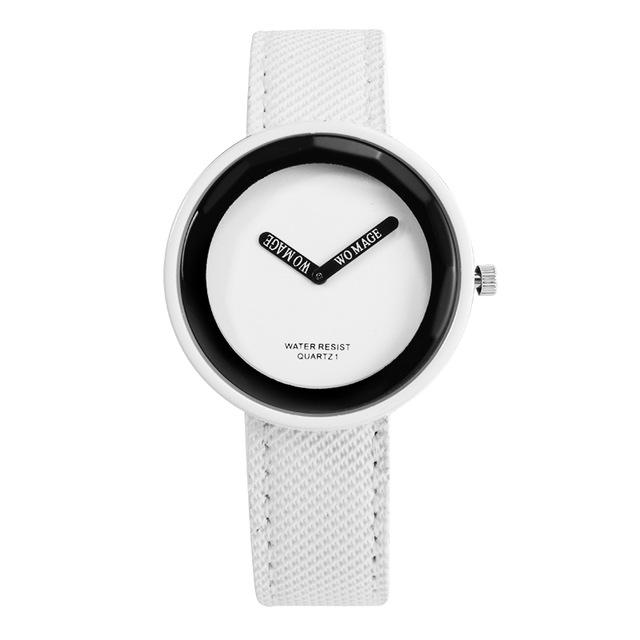 Casual Simple Design Leather Wrist Watch