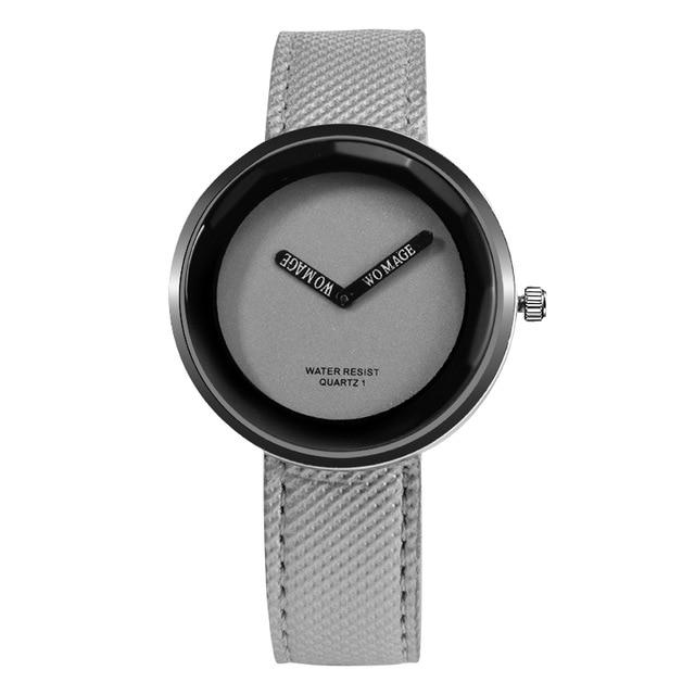 Casual Simple Design Leather Wrist Watch