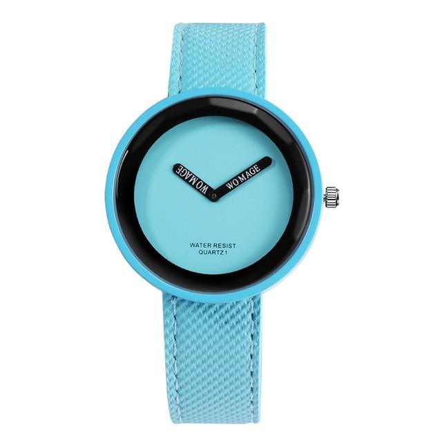 Casual Simple Design Leather Wrist Watch