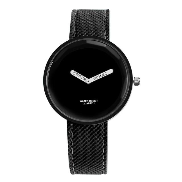 Casual Simple Design Leather Wrist Watch