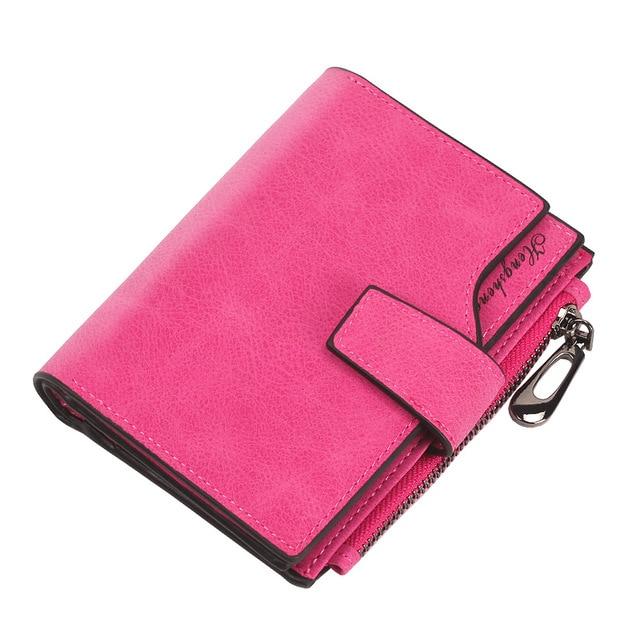 PU Leather Round Zipper Leather Wallet