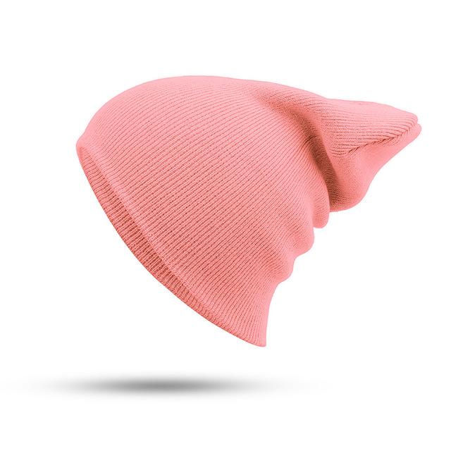 Cotton Blends Solid Warm Soft HIP HOP Knitted Hat