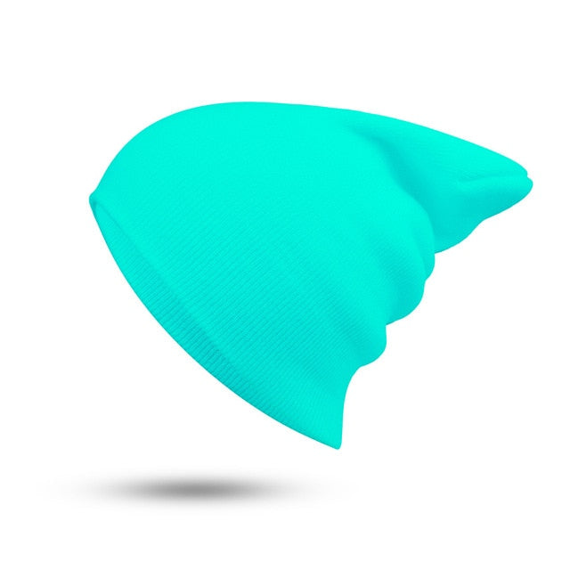 Cotton Blends Solid Warm Soft HIP HOP Knitted Hat - Stylesma