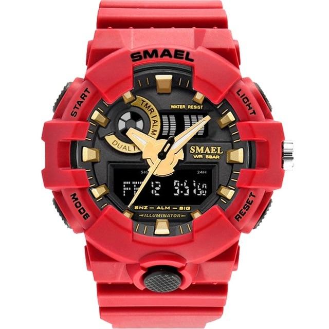 LED Military Digital 50m Waterproof Sports Watch