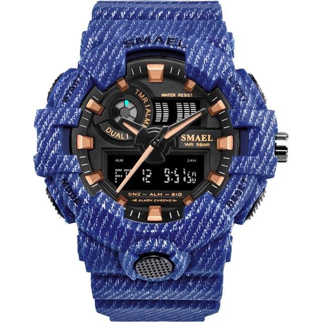 LED Military Digital 50m Waterproof Sports Watch
