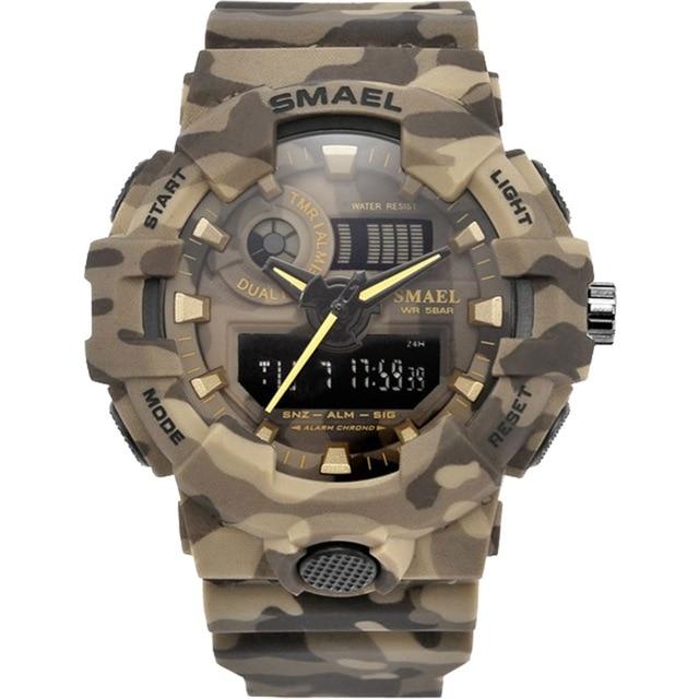 LED Military Digital 50m Waterproof Sports Watch