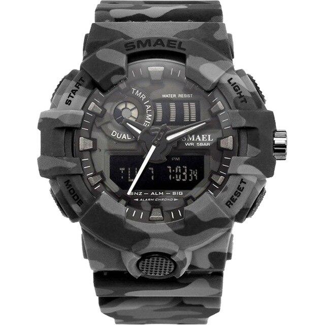 LED Military Digital 50m Waterproof Sports Watch