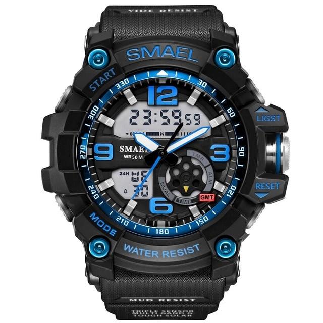 Dual Display Sports Water & shock resistant Men's Watch - Stylesma