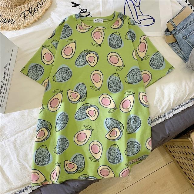 Letters Stripe O-Neck Regular Casual T-Shirt