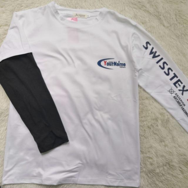 Letters Stripe O-Neck Regular Casual T-Shirt