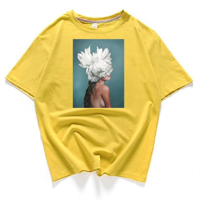 Short Sleeve Round Neck Printed Casual T-Shirt