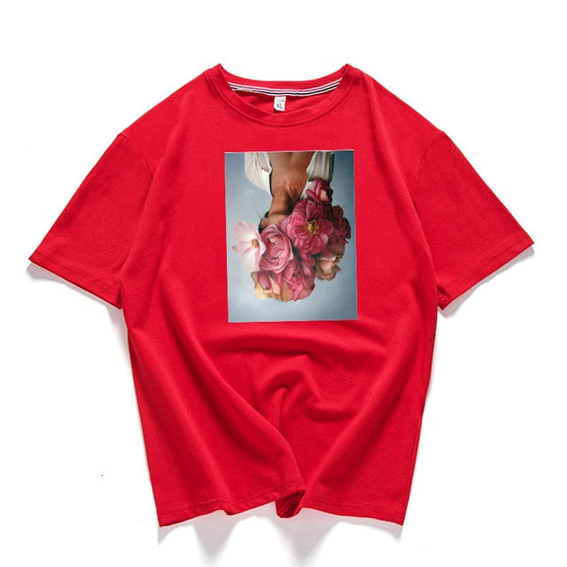 Short Sleeve Round Neck Printed Casual T-Shirt