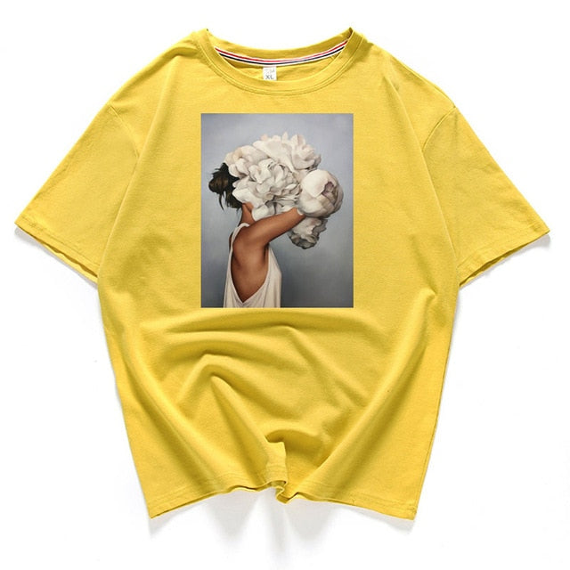 Short Sleeve Round Neck Printed Casual T-Shirt