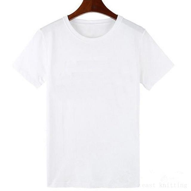 Letter Printed Short Sleeve Polyester T-Shirt