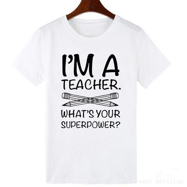 Letter Printed Short Sleeve Polyester T-Shirt