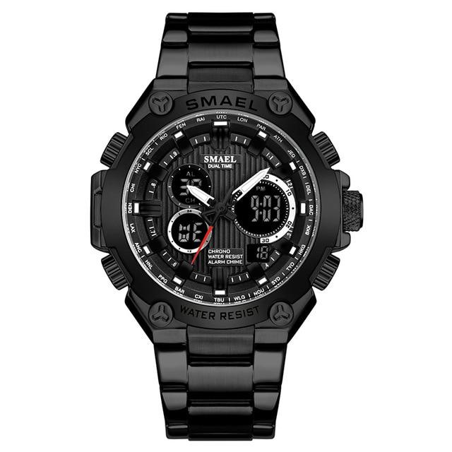 Military Sport LED Analog Stainless Steel Watch - Stylesma
