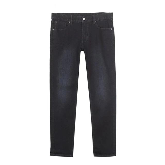 Stretch Loose fit Solid Straight Jeans