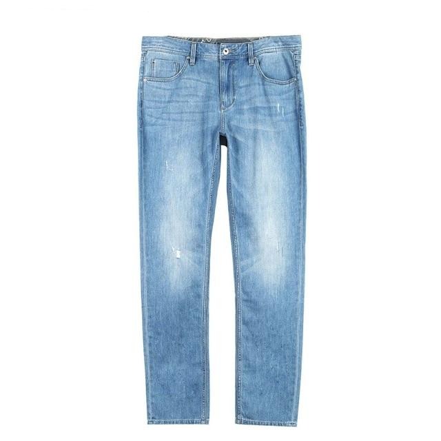 Stretch Loose fit Solid Straight Jeans - Stylesma