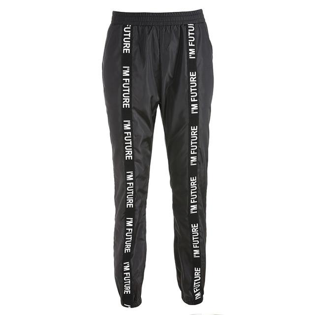 Hip Hop Elastic Waist Loose Jogger Sweatpants - Stylesma