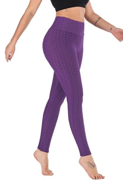 Anti Cellulite Patchwork Casual Textu Leggings