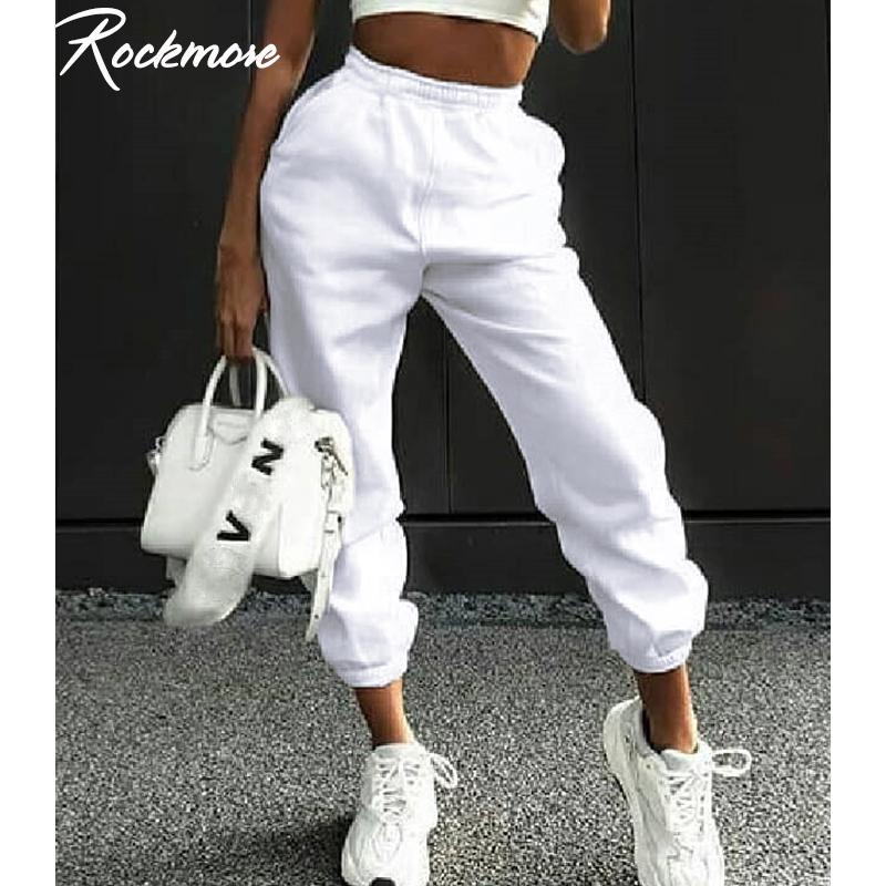 Rockmore Harajuku Joggers Wide Leg SweatPants Women Trousers Plus Size High Waist Pants Streetwear Korean Casual Pant Femme Fall - Stylesma