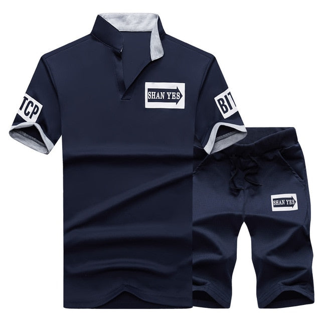 Sporting Suit Patchwork Zipper Sweatshirt +Sweatpants