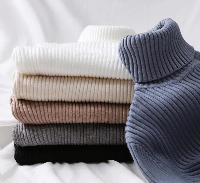 Casual Slim Pullover Knitted Long Sleeve Turtleneck Sweater - Stylesma
