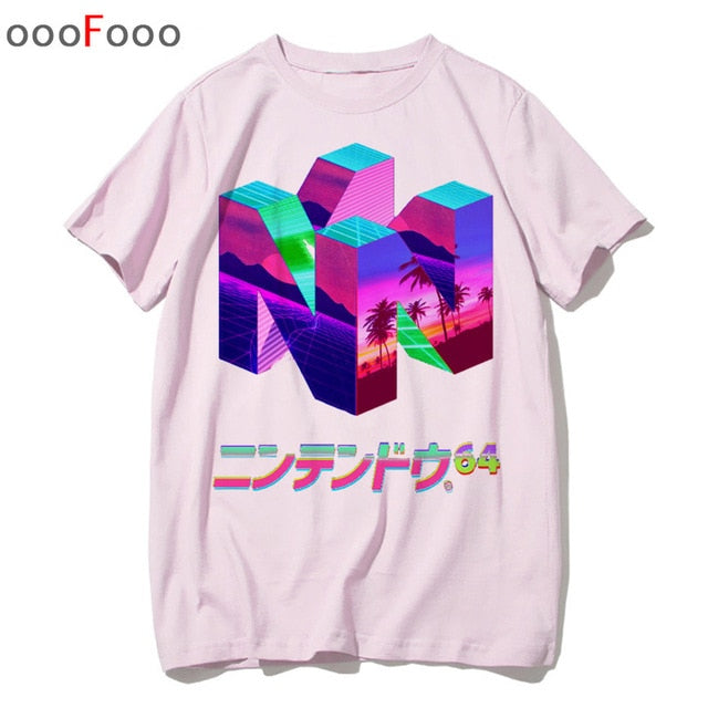vaporwave T Shirt Harajuk Tops t-shirt Sad Girl Retro Anime Men aesthetic Fashion Japanese male/women Tee Shirt sexy tshirt - Stylesma