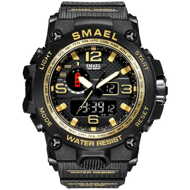 Waterproof Military LED Quartz Sports Watch - Stylesma