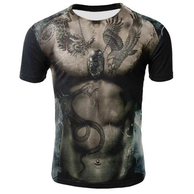 Printed Men's Casual Fashion T-shirt