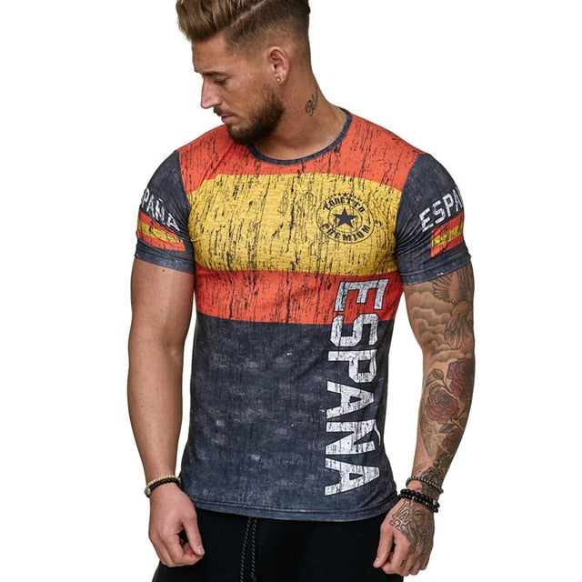 Printed Men's Casual Fashion T-shirt