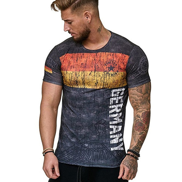 Printed Men's Casual Fashion T-shirt