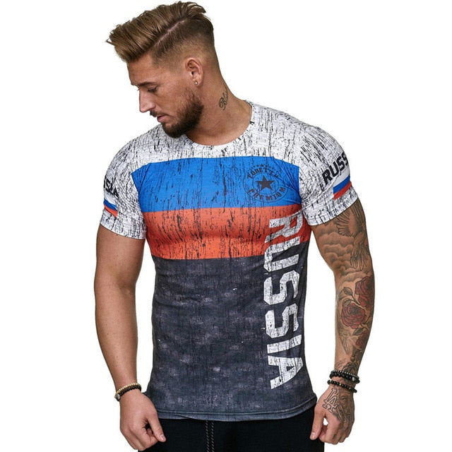 Printed Men's Casual Fashion T-shirt