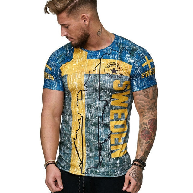 Printed Men's Casual Fashion T-shirt