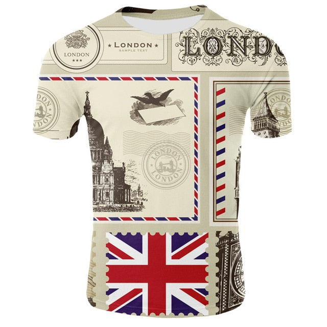 Printed Men's Casual Fashion T-shirt